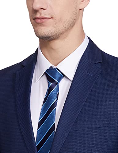 Image of Raymond Rayon Blend Men's Full Sleeve Contemporary FIT Dark Blue Formal Suit