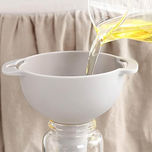 Conjunto de funil | Funil de cozinha conjunto de 3 com filtro removível - Funil de alimentos para tr
