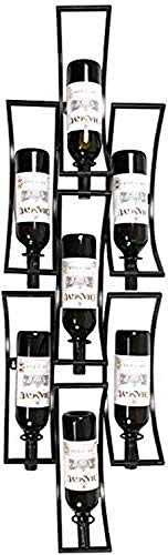 Porte-bouteille de vin mural MiroDo avec support pour verres à pied - 2