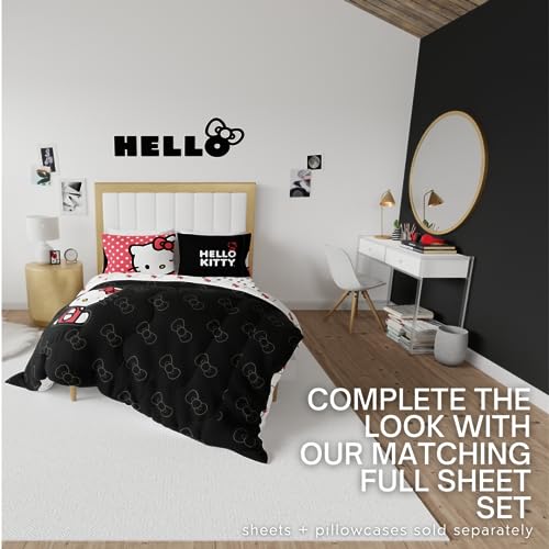 Image of Hello Kitty Bedding Super Soft Cozy Microfiber Reversible Comforter, Full, (Officially Licensed Product) By Franco Collectibles