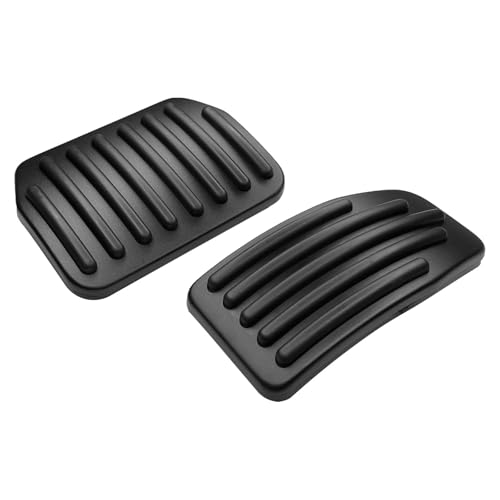 SWQS Car Brake Pedal Covers Clutch Foot Pedal Pads Set for 2016-2026 Tesla Model Y Model 3, Aluminum Non-Slip Performance Accelerator Treadle Extenders Brake Accessories Replacement (Black)