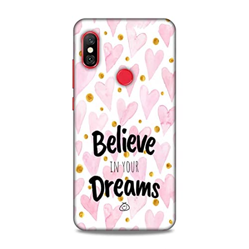 Image of Printed Mobile Back Hard Case Cover for Redmi Note 6 / Note 6 Pro | Stay Positive, Believe in Your Dreams -2196