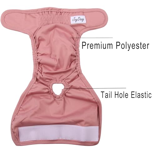 JoyDaog Fraldas Femininas para Cães Pequenos, 4 Pacotes, Fraldas Premium Laváveis e Reutilizáveis pa