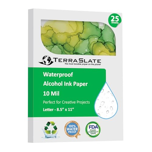 Papier encre à alcool TerraSlate pour sublimer vos ateliers d'art abstrait