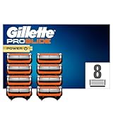 Gillette ProGlide Power Recharges De Lames De Rasoir Pour Homme 8 Unités, Avec 5 Lames Anti-Friction Pour Un Rasage De Près Et Durable