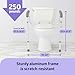 Medline Toilet Safety Rail For Seniors with Easy Installation, Height Adjustable Toilet Safety Frame, Bathroom Assist Rail with Armrests, Bathroom Safety, 250 lb. Weight Capacity