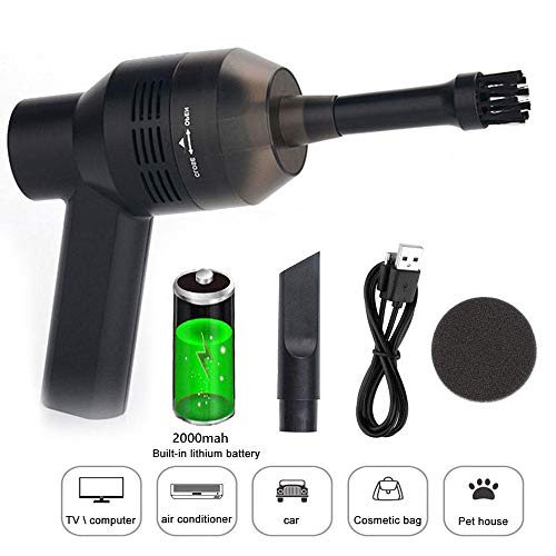 Teepao Keyboard Cleaner, USB Rechargeable Mini Vacuum Cleaner for MacBook ipad Laptop Computer