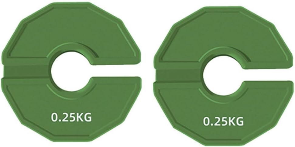 2PCS Gym Micro-Type Plates Dumbbell Fractional Weight Plate Rubber Fractional Weight Plates Plates Add-on Aperture 35mm 0.25KG