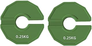 Comphic 2PCS Gym Micro-Type Plates Dumbbell Fractional Weight Plate Rubber Fractional Weight Plates Plates Add-on Aperture…