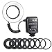 Flashpoint ML-150 II Macro Ring Flash, Shadowless and Soft Lighting Solution for Macro Photography, 0.1-2s Recycle Time, Macro Flash Ring Powered by 4X AA Alkaline Batteries for up to 1000 Shots