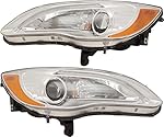 Garage-Pro Headlight Assembly Compatible with 2011-2014 Chrysler 200, Set of 2, Driver and Passenger Side
