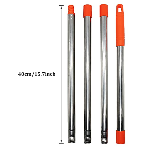 Anboo 4-Section Spin Mop Handle For Easywring Spin Mop Replacement Head Compatible With Triangle Spin Mop Refills #TOP1