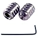 M2.5 x 3mm Socket Set Screws Cup Point Stainless Steel 10 Pack With Allen Wrench (3mm Length)