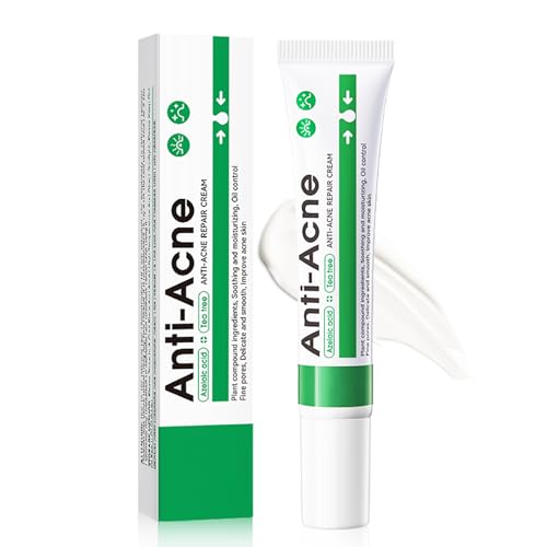 Anti Acne Cream with Salicylic Acid - Spot Treatment for Pimples, Blackheads & Blemishes - Oil-Free, Fast-Absorbing Spot Cream for Oily & Acne-Prone Skin - Pimple Cr-eam - A-cne Treatment - 20g