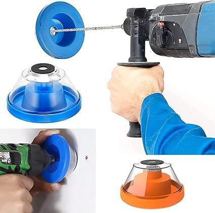 Minitul Drill Dust Collector | Dust Catcher Cover for Electric Drill | Accessory Dustproof Device Electric Hammer for Home Reusable Drilling Wood Wall working | (po1) 3