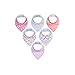 Bebé Bandana Baberos Set, Morbuy 6pcs Baberos de 100% Algodón Orgánico Suaves y Súper Absorbentes Bandana para Bebé Niños Niñas Hipoalergenico Hebilla Ajustable Niños 0-24 Meses (Bandana Baberos K)