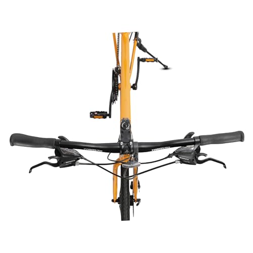 Image of Toronto H20 Bicycle with 700C and Alloy Frame, 21 Speed Gear with disc Brakes, Yellow, 1
