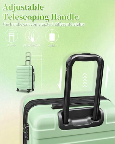 Image of Carry On Luggage 20 Inch With Spinner Wheels, Hardside Suitcase with TSA Lock, Expandable Carry On Suitcase for Women