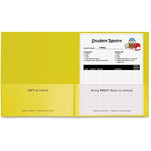 C-Line, Classroom Connector School-to-Home Folders, Letter, 8 1/2