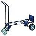Wesco 210139 Steel 2-in-1 Deluxe Industrial Hand Truck, Pneumatic Wheels, 1000-lb. Load Capacity, 20-1/2" Width x 53" Height x 19" Depth