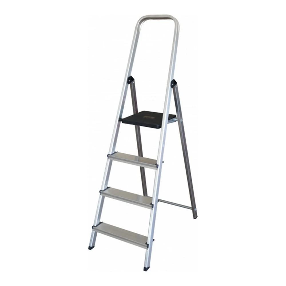 Escalera q-connect de aluminio 4 peldaños 860x462x1470 mm peso maximo 150 kg en-131
