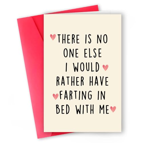 ICOOLYI Funny Farting Valentines Day Card, Hilarious Romantic Gift for Him, Her,...
