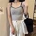 Girls Tops Built-in Bra V-Neck Crop Top Teen Camisole with Adjustable Straps Bralette Slim Fit Cami Tops for Girls