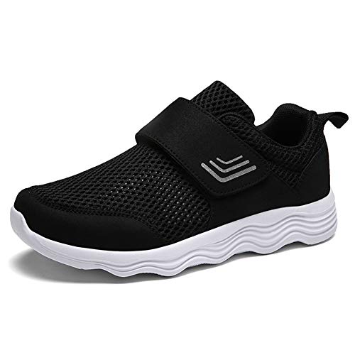 Image of LEADER SHOW Men's Casual Comfort Walking Shoes Ultralight Flats Non-Slip Hook & Loop Fashion Sneakers