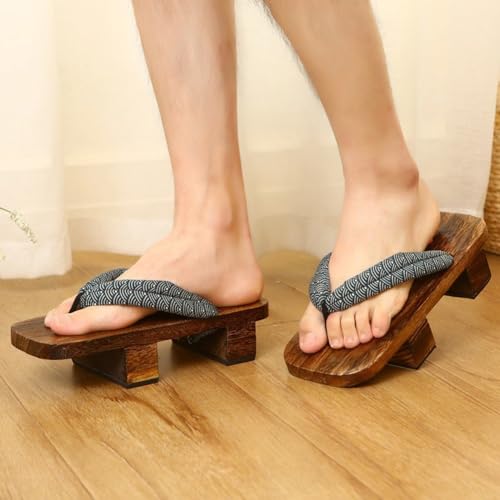 Chanclas Geta para hogar y playa que corrigen la postura con zuecos de madera 5