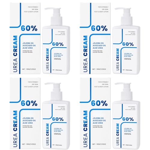 Urea Body Lotion - Fórmula nutritiva con urea y glicerina para hidratar y suavizar la piel extremadamente seca, exfoliante suave para piel suave e hidratada (4 unidades)