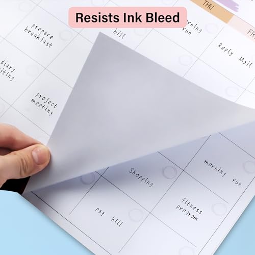 blank monthly weekly wall calendar undated monthly planner note pad for organizing home office 14534x 11534