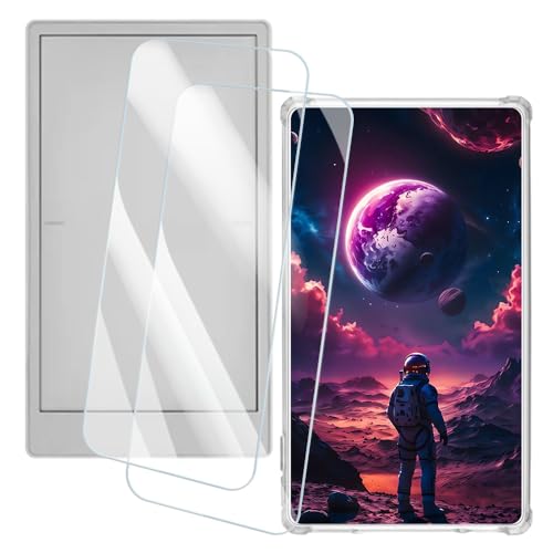 OAGELIM 2�Z�b�g �X�N���[���v���e�N�^�[ + �P�[�X M5 Stack Paper S3 ESP32-S3 (4.7 �C���`) �Ƃ̌݊������� �A�[�e�B�X�e�B�b�N�J�X�^���v�����g�J�o�[�Ƌ����K���X�t�B���� �X�N���b�`�h�~ (�F����s�m)