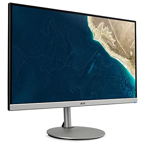 Image of acer CB242Y Dbmiprcx 23.8 inch Full HD (1920 x 1080) IPS Frameless, AMD FreeSync, 1ms VRB, ErgoStand Monitor with Full HD Adjustable Webcam (Display Port, HDMI & VGA Ports),Black