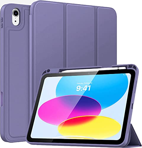 Image of ProElite Case Cover for Apple iPad (A16) 11th /10th Generation (2025 /2022), Smart Case for iPad 11th /10th Gen [Auto Sleep /Wake Cover] [Pencil Holder] [Soft Flexible Case] Recoil Series - Lavender