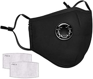 standardrich Face Cover with 2pcs Activated Carbon Filter Replaceable Haze Dust Face Health