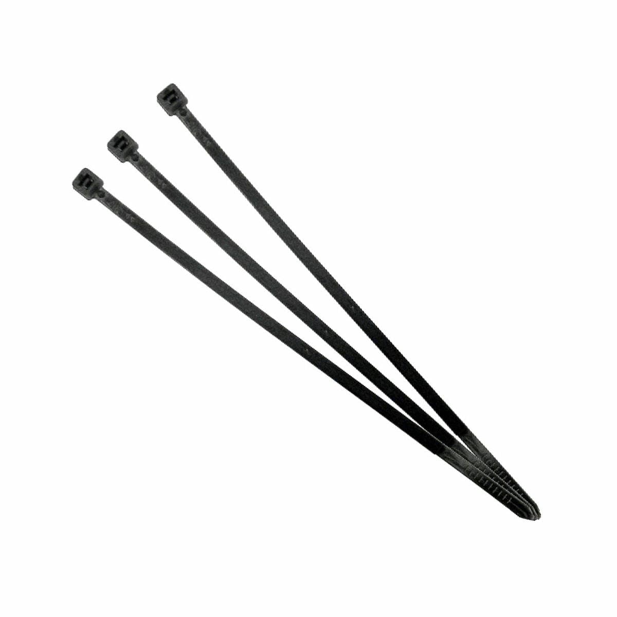 Black Nylon Cable tie 3.5 x 200 mm (100 Units) for Cable Organization Fixing Objects and mounting in Various environments