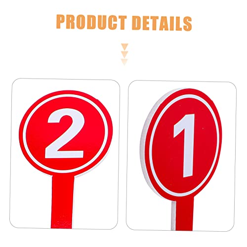 10 piezas tableros de puntuación portátiles rojos miniatura 4
