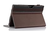 Surface Pro 2 Case, ProCase Premium Folio Case for Microsoft Surface PRO 2 / Surface PRO, Compatible with Microsoft Keyboard, with Multiple viewing Angles -Brown/Black