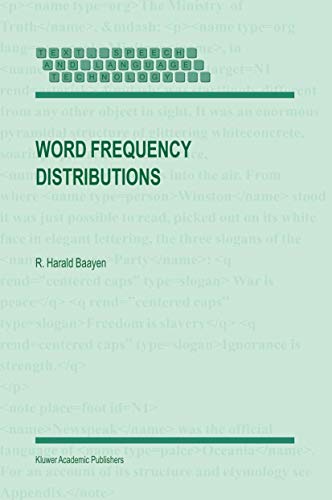 Word Frequency Distributions: 18 (Text, Speech and Language Technology, 18)
