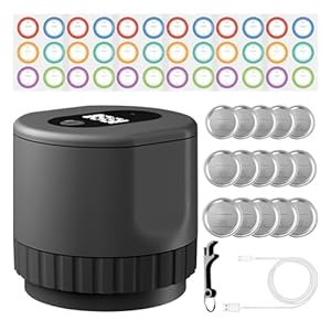 SWTHM Glas-Vakuumierer-Set für Einmachgläser