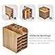 Tonsmile Schreibtisch Organizer Holz, Ordnungssystem Tisch Organizer Büro A4 Briefablage Ablagefächer Papierablage