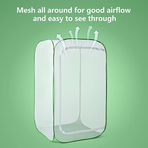 36" Outdoor Mesh Plant Enclosure, Plant Cover For Pests, Bird And Pest Protection Guard For Fruit, Vegetables, Flowers And Herbs Pop-Up Cage 24 X 24 X 36 Inches #TOP1