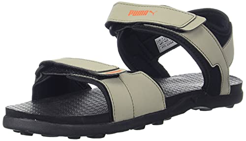 Puma Mens Street Walk V1 Vetiver Black-Tigerlily Sandal-6 Kids UK (38299801) (B08TC6S4LK) Amazon Price History, Amazon Price Tracker