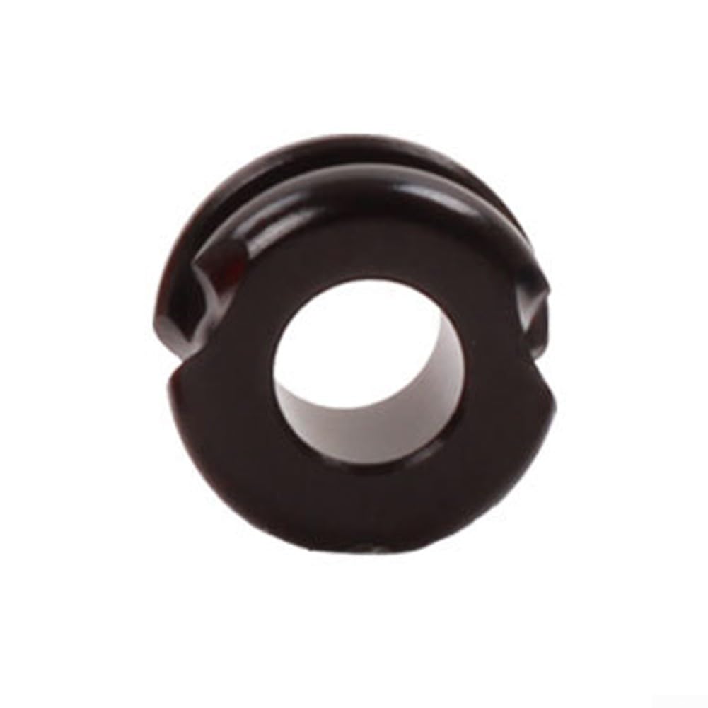 Aluminium Compound Bow Peep Sight for Hunting, Metal Arrow Rest Accessory with Polished Finish, Available in 3/16" and 1/4" Hole Sizes(1/4 Black)