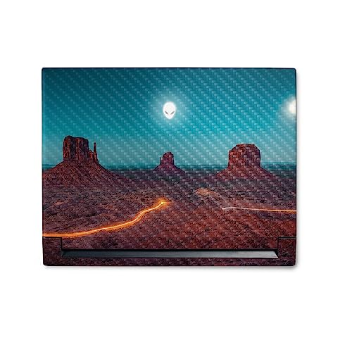Image of MightySkins Carbon Fiber Skin Compatible with Alienware M18 R1 (2023) Full Wrap Kit - Monument Valley | Protective, Durable Textured Carbon Fiber Finish | Easy to Apply | Made in The USA