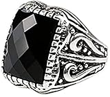 Retro-Gravurmuster, künstlicher Edelstein, Legierung, Fingerring, Herren, Schmuck, Geschenk, Vintage-Fingerringe, stapelbar, Hochzeitsring, modisches Design