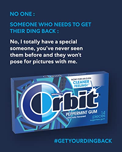 Image of Orbit Peppermint Gum 14 Pieces, 33 g