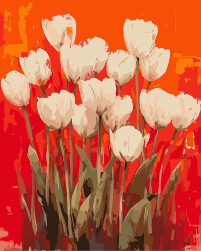 アクリル画　チューリップ　1011 アクリル画 チューリップ 1011