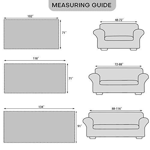 Foreate Waterproof Couch Cover Sectional Sofa Cover Couch Cover Blanket - Cat Scratch Furniture Protector Dog Couch Cover Protector Machine Washable, 71'' X 102'', Yellow Orange #TOP1