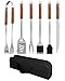 Grillbesteck Set, 6-teilig Edelstahl Grill Zubehör mit Tragetasche, Umfassendes Grillbesteck für das Grillen im Freien, Camping, Grillzubehör BBQ, Professionelle Grillzubehör für Männer Frauen